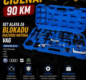 Set alata za blokadu (razvod) motora VAG