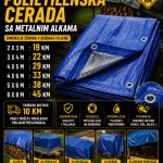 Polietilenska cerada sa metalnim alkama