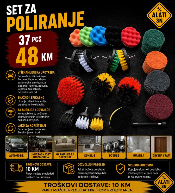 Set za poliranje 37 komada