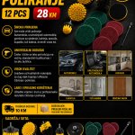 Set za poliranje 12 komada