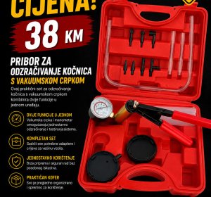 Pribor za odzračivanje kočnica s vakuumskom crpkom